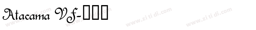 Atacama VF字体转换